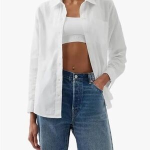 GAP Crisp White Button-Down Shirt